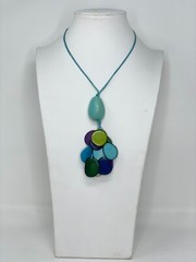 Handmade tagua Nut Set Necklace And Earrings