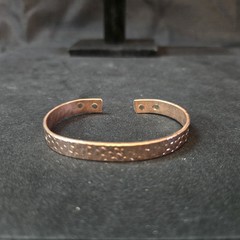 Handmade Magnet Health Copper Cuff Bracelet with Unique Design From Mexico