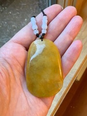 Huge New Burmese Jadeite Dragon Pendant Necklace Artisan Handcrafted USA Seller