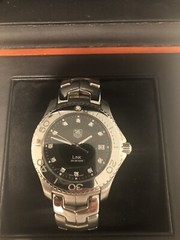 Tag Heuer mens watch, Diamonds on each number, never worn, all Original Box
