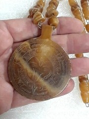 Beautiful brown stone necklace for repair. Gemstone beads. Just needs clasp.