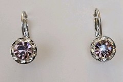 Mariana «Ice Queen» Silver Rhodium Must-Have Round Pavé Crystal Earrings