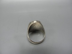 LARGE HEAVY 925 SILVER AND TIGER EYE MEN’S RING 1oz SIZE 10.5 MARKED TH-78 925