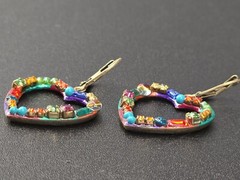Michal Golan Heart Earrings