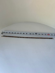 Vintage Estate Tiger Eye Necklace 17” 8mm Hand Knotted 14K Gold Clasp Gorgeous