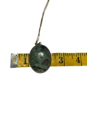 Rainforest Jasper Rhyolite AJC 1/20 12K CO. 11” Chain Pendant Necklace
