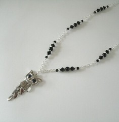 Owl Gothic Victorian Art Deco Renaissance Medieval Halloween Goth Necklace