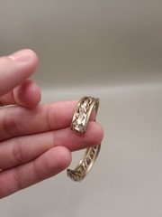 Sergio Lub Carnival Twisted Copper Brass Wavy Cuff Bracelet 6.1″