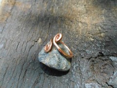 REAL COPPER RING Men Ladies Large Small Sizes Arthritis Band Viking Celtic Style