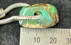 CHRYSOPRASE, TRANSPARENT GREEN WITH STIRLING SILVER RONDELLES