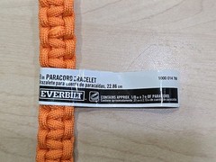 2 Paracord Bracelet 9in Unisex Survival Fashion Everbilt 9 Inch 9″ Gift Orange
