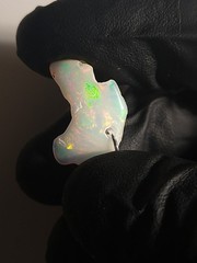 Gorgeous Opal Bigger Size Freeform Pearly White Base Pendant