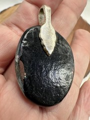 Dichroic Glass Handmade Necklace Pendant Metallics