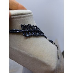 Handmade Beaded Bib Collar Choker Necklace Seed Bead Multi-Strand Statement