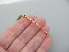 Gold Glass Choker Necklace Mixed Shape Boho Seed Bead Summer Spring