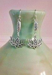 Lotus/OM Drop Earring