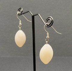 Earrings Silver Plated Rose Quartz