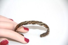 Sergio Lub Tri-Color/Metal Twisted Cuff Bracelet. 100% Hand Crafted in the USA