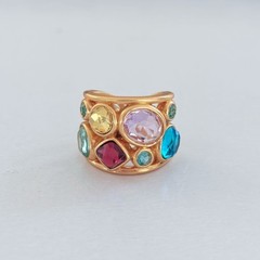 Brand New. $165 Julie Vos Kaleidoscope Statement Ring