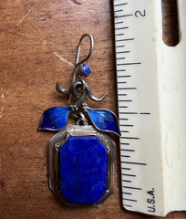 Musi Hunt Enameled Lapis Lazuli Earrings