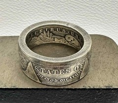 Morgan Silver Dollar Coin Ring – Sizes 9-15