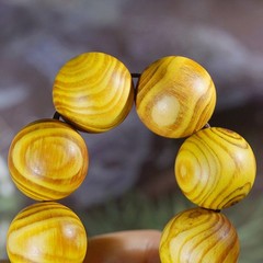 Natural Amber Wood Collectible Wooden Bead Bracelets and Buddhist Prayer Beads