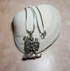 Kali Maa Necklace Brass Pendant • Hinduism Goddess Jewelry • Spiritual Gift