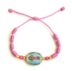 PULSERA DEL NINO JESUS PROTECCION / DIVINE CHILD PROTECTION PINK BRACELET