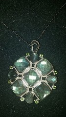 Sterling Silver Himalayan Gems Pendant And Earrings ❤