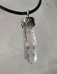 Light Amathyst Crystal in 925 setting Health Healing Spiritual Magic By JKL 297