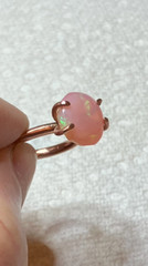 #192B – Hand-Crafted Copper Size 7 Ring w/ 4.00ct Genuine Ethiopian Welo Opal