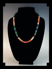 Handcrafted Multi Gemstone and Shell Necklace