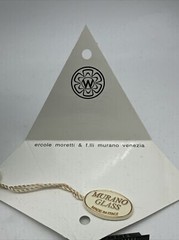Authentic Murano 20mm Glass Pendant Necklace Venetian Italy (MZ-62)