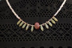 necklace, glass, handmade one of a kind design