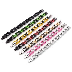 Mens Bracelets Motorcycle/Bike Chain Link Bracelets 316L Stainless Steel jewelry