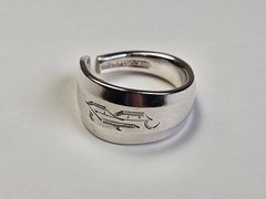 HANDCRAFTED SILVERWARE/SPOON RINGS SILVERPLATED