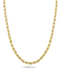 Miabella Italian 18K Gold Plated 925 Sterling Silver 2Mm 3Mm Diamond-Cut