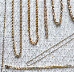 Vintage Gold Chains Various Sizes Untested