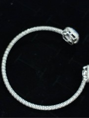 Silpada Sterling Silver lupus & pearl gemstone Cuff Bracelet