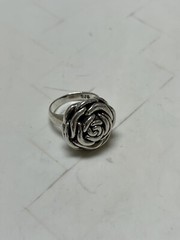 Sterling Silver Size 8 Electorform 22mm Flower Ring Hallmarked .925 5.2G