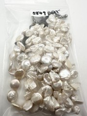 Handmade Keshi Freshwater Pearl Multistrand Toggle Necklace 19”