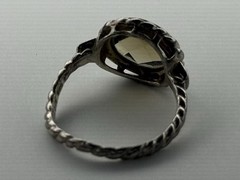 VTG Genuine Citrine Ring 925 Sterling Silver Boho Statement Jewelry Women’s 5.5