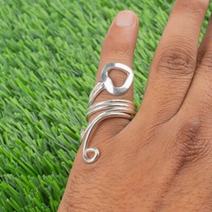 Thumb Splint MCP 925 Silver Ring,Arthritis Rings, Thumb Splint Adjustable Ring