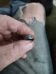 Genuine Handcrafted 1995 United States Quarter Glitter Coin Ring , Size 6.75 …