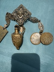 Antique VICTORIAN CHATELAINE WITH 3 ACCESSORIES