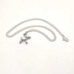 925 Silver Necklace w/ Balloon Animal Dog Pendant Anniversary Birthday Gift NEW