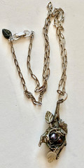 Artisan Bird Nest On A Branch Sterling Silver Pendant By Elemental Adornments