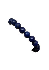 8mm Natural Lapis Lazuli Gemstone Bead Bracelet Genuine Blue Crystal Custom Size