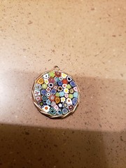 Glass Of Venice Murano Glass Millefiori Pendant