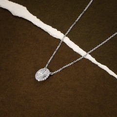Lovely 3.00 Ct Certified White Diamond Pendant, Tariffs FREE & matching Studs.